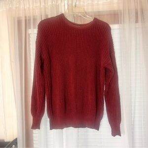 Vintage American Apparel Burgundy Red Indie Sleaze Sweater